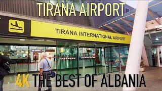 Tirana Airport virtual walking tour 4K video Albania Airport Tirana international airport [upl. by Barnebas]