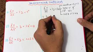 شرح undetermined coefficients [upl. by Amelita799]