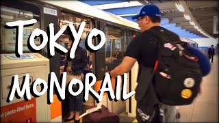 Taking the Tokyo Monorail from Haneda International Airport [upl. by Namrehs]