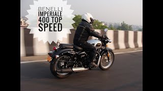 Benelli Imperiale 400 TOP SPEED [upl. by Onurb562]