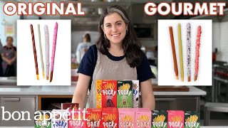 Pastry Chef Attempts to Make Gourmet Pocky  Gourmet Makes  Bon Appétit [upl. by Magee]