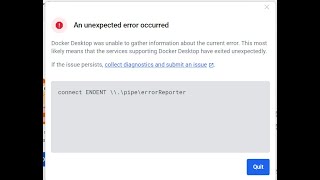connect ENOENT \\\pipe\errorReporter  docker  2024  RRFIX [upl. by Seagrave]