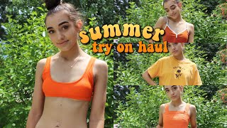 SUMMER TRY ON CLOTHING HAUL Zaful Forever 21 American Eagle [upl. by Iraj425]