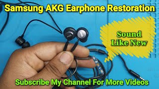 Samsung AKG Earphone Restoration  Disassembly amp Wire Replacement [upl. by Lianna50]