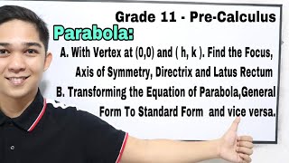 PreCalculus  Conic Section  Parabola [upl. by Seavey]