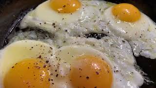 10 hours of frying eggs sounds – Frying sound effect  ASMR cooking sounds to remove stress [upl. by Haily]