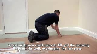 How to lay fiberboard underlay [upl. by Inele164]