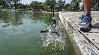 MAGNET FISHING WITH EXTREMELY STRONG MAGNETS [upl. by Fabrice560]