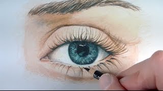 Draw a Realistic Eye with Colored Pencils [upl. by Laverna678]