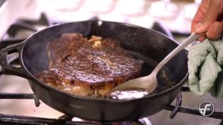 How To Make Pan Seared ButterBasted Steak [upl. by Granlund]