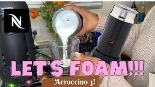 How To Foam Milk With Aeroccino 3 Make Coffee With Foam Tips amp Tricks  Easy Foamed Latte Recipe [upl. by Atiuqcir133]