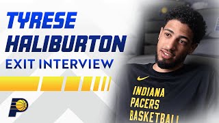 Tyrese Haliburton 202324 Exit Interview  Indiana Pacers [upl. by Edlyn]