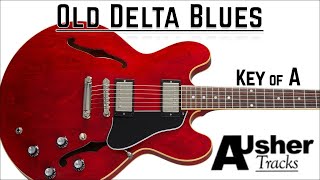 Old Delta Blues in A major  Guitar Backing Track [upl. by Ann]