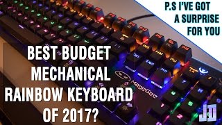 MageGee MK1 Mechanical Rainbow Backlit Keyboard Review  PC Gear [upl. by Baillie]