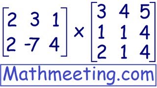 Multiplying matrices [upl. by Sollows]