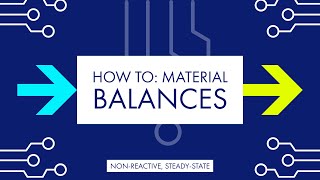 How to Perform Material Balances [upl. by Aidnyl361]