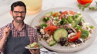 Easy Greek Salad Recipe [upl. by Rubi]