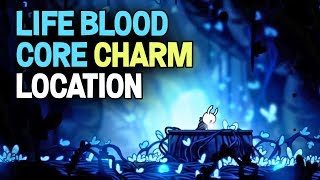 Hollow Knight Blue Door in the Abyss Lifeblood Core Charm Location [upl. by Allanson]