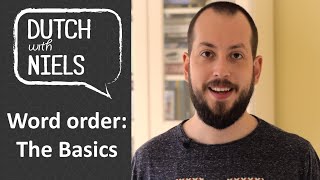 Learn Dutch Word order The basics of building a sentence  with Niels [upl. by Hgielyak]