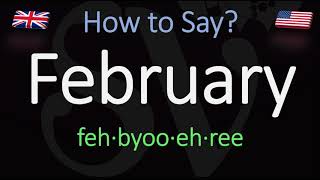 How to pronounce February CORRECTLY [upl. by Hendrix]