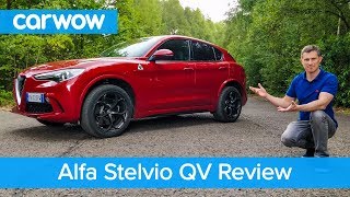 Alfa Stelvio Quadrifoglio 510hp review  see why it’s the ONLY fun SUV  carwow [upl. by Eleynad856]