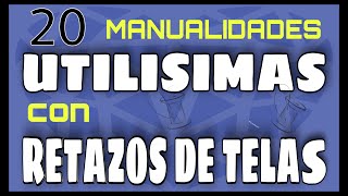 DIY 20 MANUALIADADES CON RETAZOS DE TELA  Fabiana Marquesini  341 [upl. by Candra]