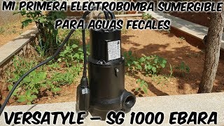 Electrobomba sumergible para aguas fecales Versatyle – sg 1000 [upl. by Htor]