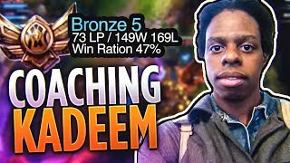 Tarzaned  COACHING KADEEM  BRONZE 5 PLAYER AND STREAMER [upl. by Airdni]