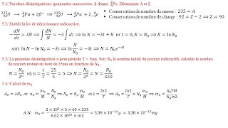 Exercice corrigé Énergie libérée au cours dune réaction nucléaire [upl. by Joao]