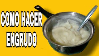 COMO HACER ENGRUDO  PEGAMENTO CASERO CON SOLO 2 INGREDIENTES  MUY FÁCIL Isaac Martinez DIY [upl. by Tennek]