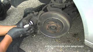 How to change Brake Pads amp Rotors on a VW Polo [upl. by Nodnek457]