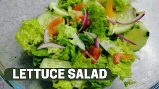 QUICK AND EASY LETTUCE SALAD RECIPE [upl. by Bianca]