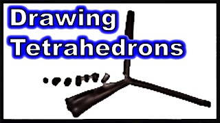 How to Draw Tetrahedrons [upl. by Christie]