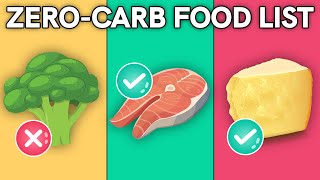 The Ultimate ZeroCarb Food List for Beginners [upl. by Eseuqram]