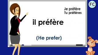 Le Verbe Préférer au Present  To Prefer Present Tense  French Conjugation [upl. by Light]