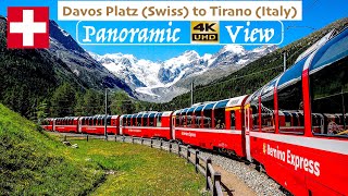 The Bernina Express  Worlds Most Beautiful Trains Panoramic 4K Video [upl. by Annazus399]