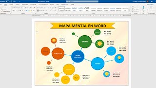 Como hacer un MAPA MENTAL en WORD [upl. by Sari683]