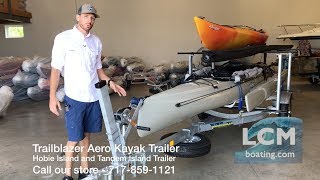 Hobie Pro Angler 17T on Trailblazer Kayak Trailer [upl. by Novah]