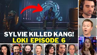 Sylvie Kills quotHE WHO REMAINSquot Kang Loki Finale Episode 6 Reaction  LOKI Emotional Scene Reaction [upl. by Onifur]