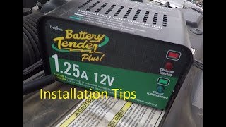 Battery Tender Installation Tips [upl. by Jock504]