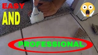 HOW TO TRANSITION CARPET TO TILE [upl. by Zeret]