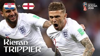 Kieran Trippier Goal – Croatia v England – MATCH 62 [upl. by Esekram]