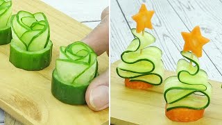 Cucumber amp Carrot decoration ideas  Thaitrick [upl. by Aarika]