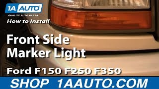 How To Replace Front Side Marker Light 9296 Ford F150250350 [upl. by Ardene628]