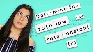 How to Find the Rate Law and Rate Constant k [upl. by Leibrag]