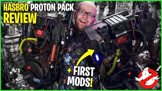 REVIEW Hasbro Ghostbusters Proton Pack  FIRST MODS [upl. by Nnahteb]