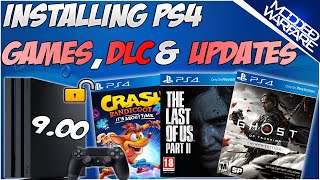 EP 4 How to Install PS4 Games DLC amp Updates 900 or Lower [upl. by Sarah66]