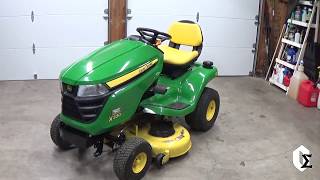 John Deere X330 Lawn Tractor Review [upl. by Porta]