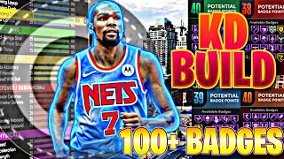 100 BADGE KD BUILD Best Power Forward Build 2k22 Next Gen [upl. by Dranik]