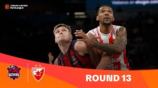 BaskoniaZvezda  Round 13 Highlights  202324 Turkish Airlines EuroLeague [upl. by Eeladnerb]